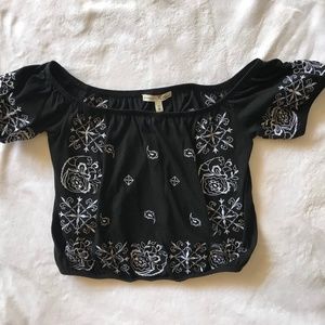 Express One Eleven Bandana Crop